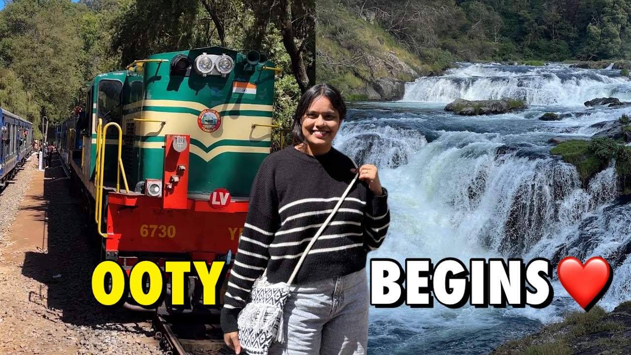 OOTY BEGINS❄️ Toy Train Ride,Pykara Waterfalls & First Impressions | Travel Vlog