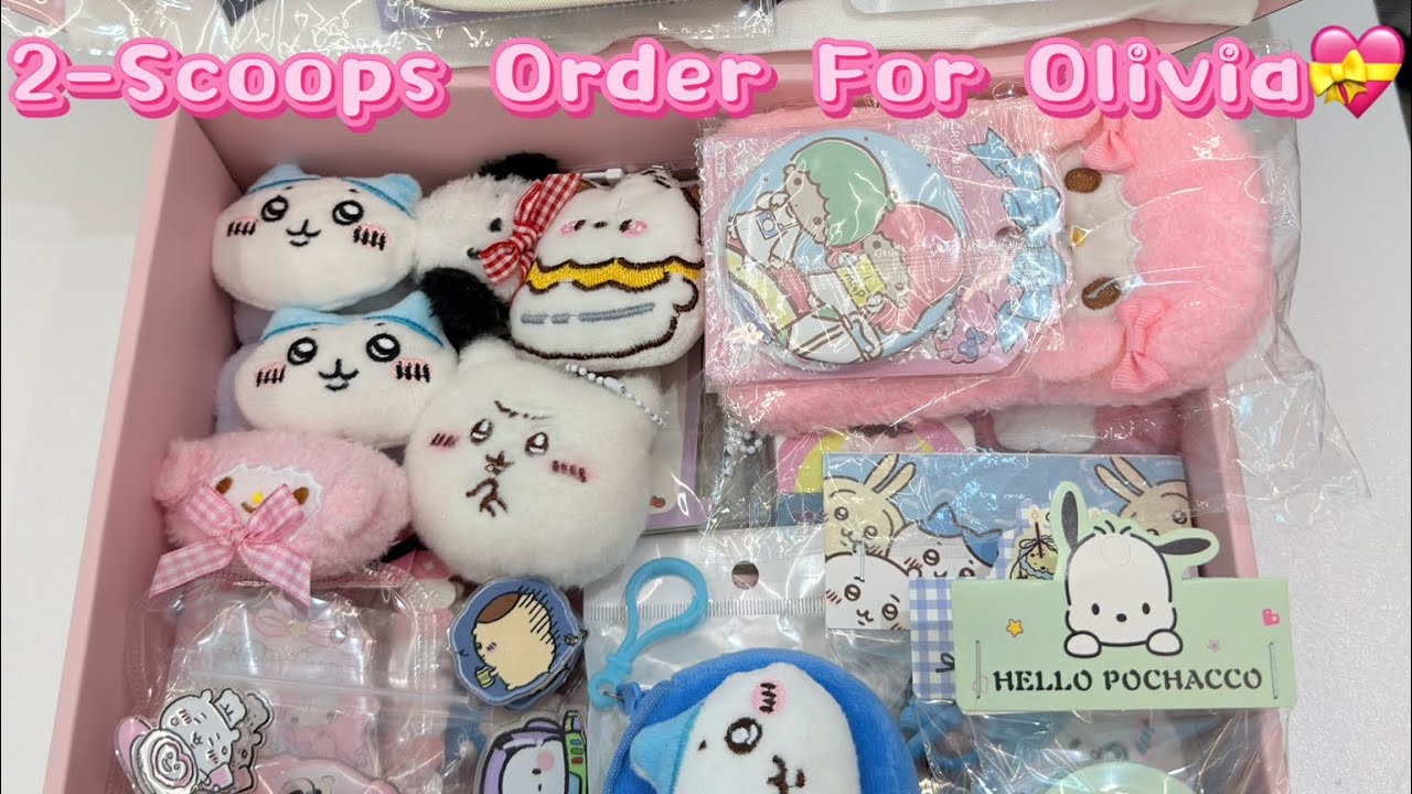 Let’s pack a 2-scoops order for Olivia💗#sanrio #pochacco #packingorders #fpy #luckyscoop 