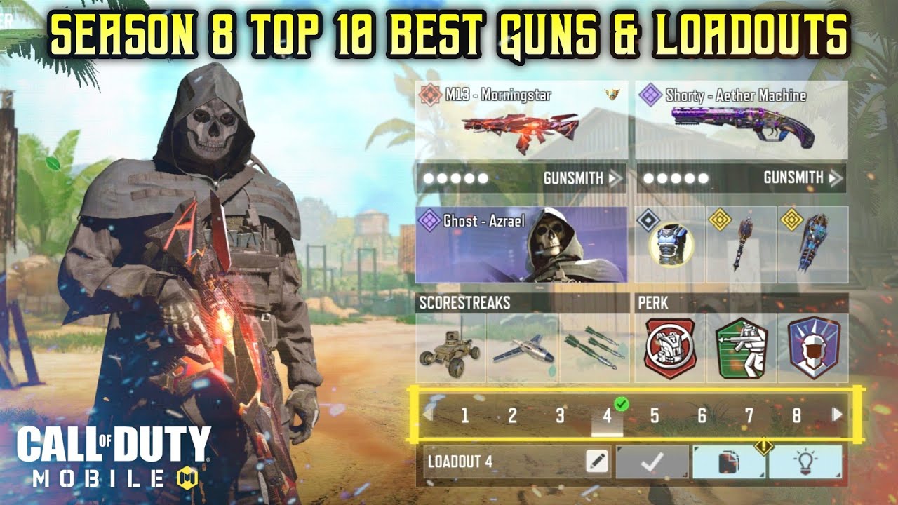 Top 10 Best Guns in CODM Season 8 | Gunsmith Loadout/Class Setup | Cod Mobile
