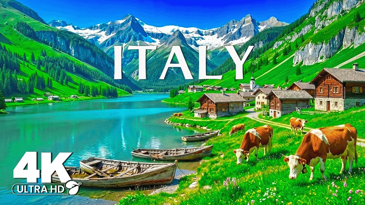 Italy 4K | Breathtaking Alps, Crystal Clear Lakes & Fairytale Alpine Villages