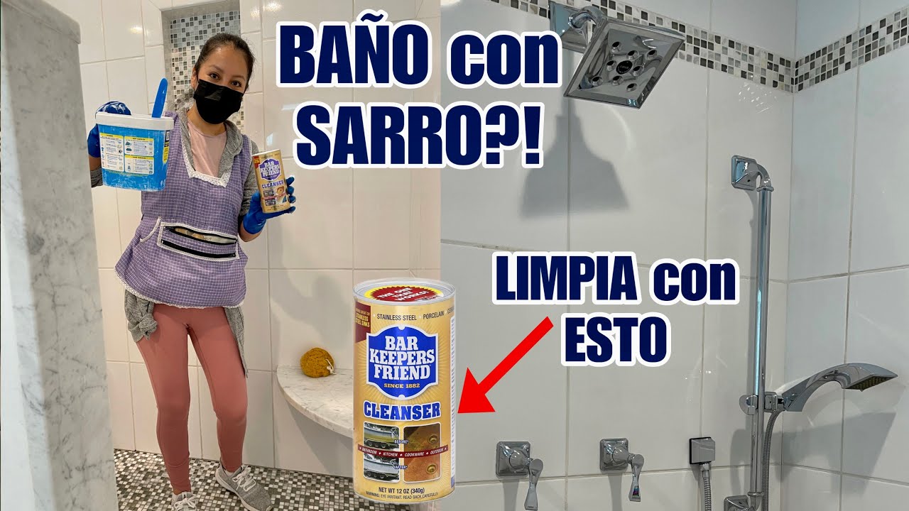 ✅BAÑO CON SARRO?! NOSOTRAS LIMPIAMOS CON BAR KEEPERS Y TODO QUEDA BIEN LIMPIO Y BRILLANTE