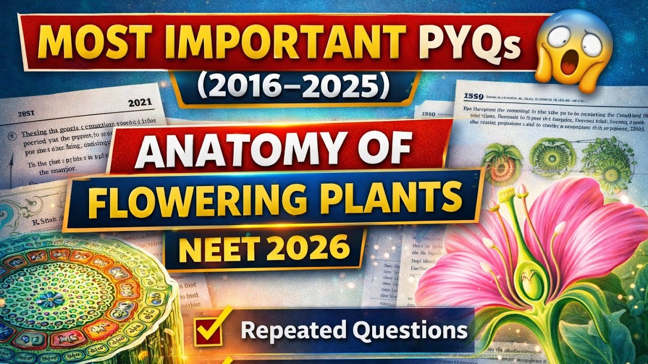 Most Important PYQs (2016–2025) 😱 | Anatomy of Flowering Plants | NEET 2026