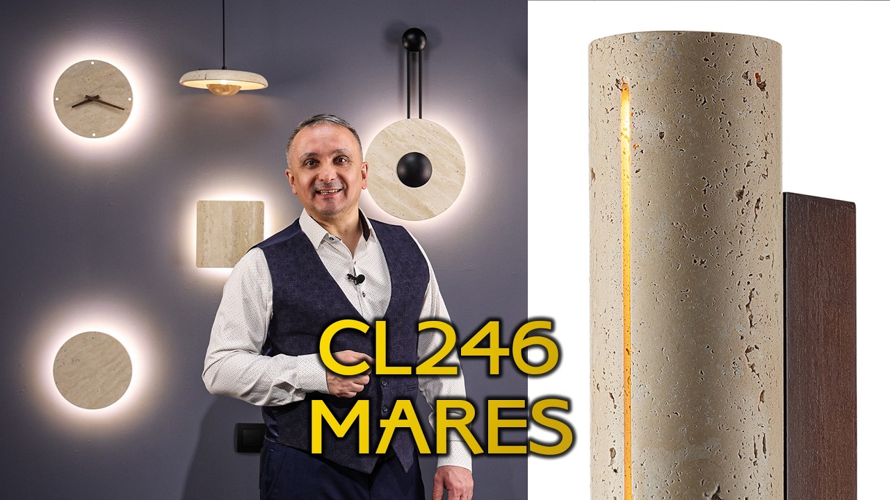 Коллекция светильников из натурального камня - травертина CITILUX CL246 MARES