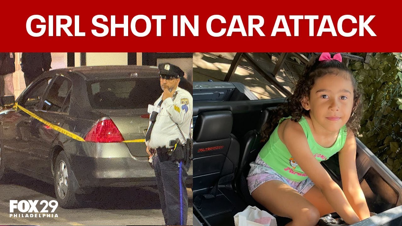 7-year-old girl injured after shooter opens fire on car in Philly
