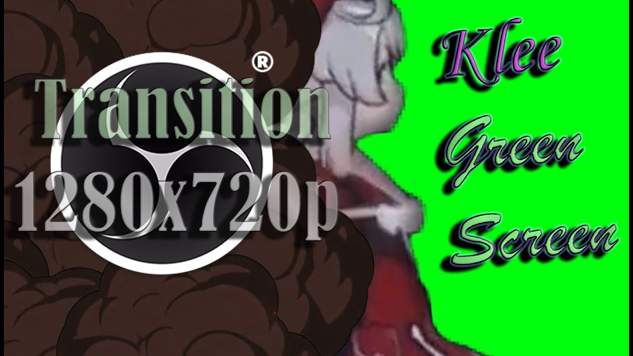Klee Run - Green Screen and Transition [OBS] | Genshin Impact