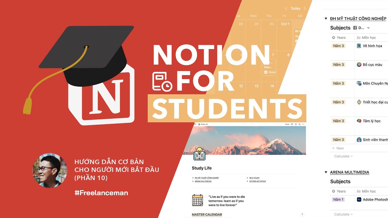 NOTION FOR STUDENTS - Quản lý công việc học tập với Notion - Series Notion #9