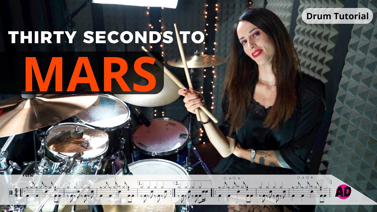 From Yesterday  - 30 Seconds to Mars  - Drum Cover (Drum Score)