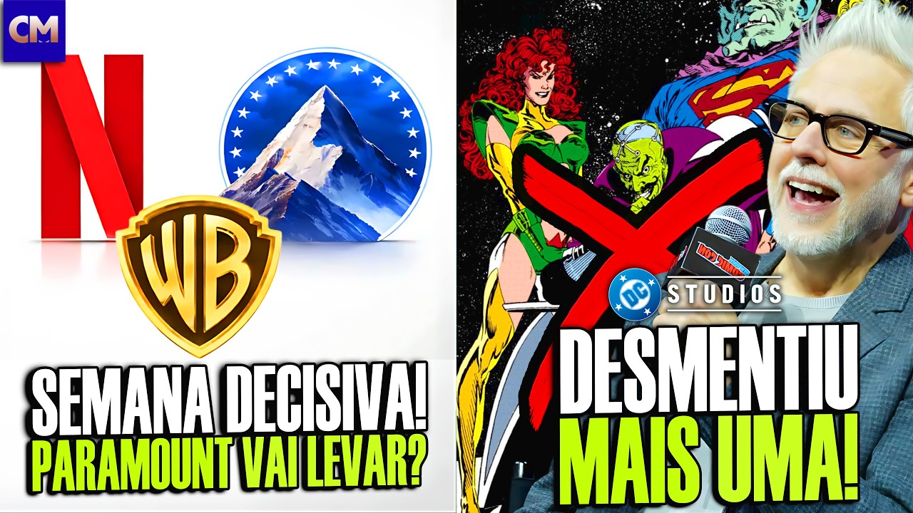🚨 Gunn DESMENTE Rumor Sobre Novo filme do Superman + Paramount Na Frente da Netflix | DCU