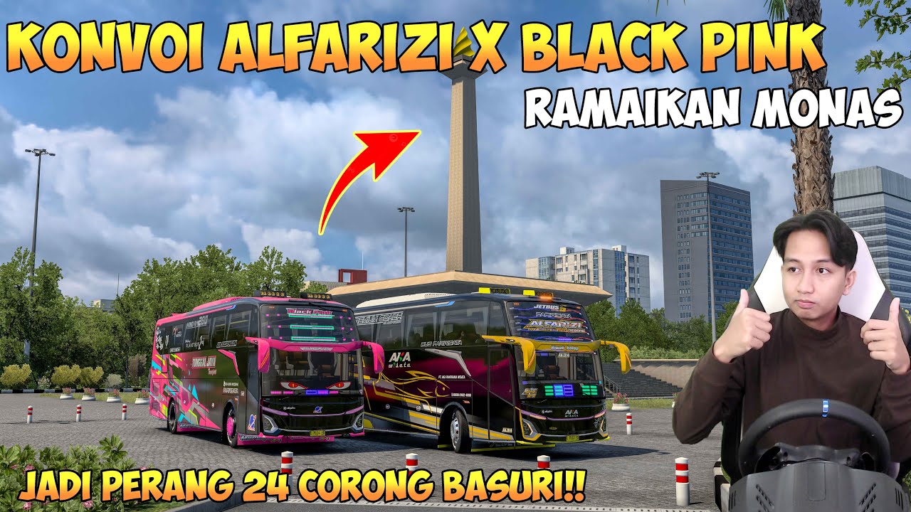 KONVOI TERSERU INI !! ALFARIZI X TUNGGAL JAYA BLACK PINK LANGSUNG HEBOHKAN MONAS FULL BASURI
