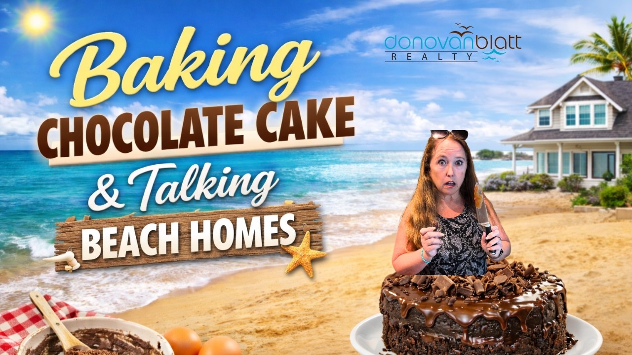National Chocolate Cake Day 🍫 + Beach Real Estate Talk | Christine Donovan