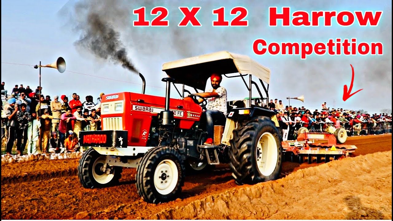Swaraj 960 Pulling in Harrow competition | Better Performance | Tractor pulls