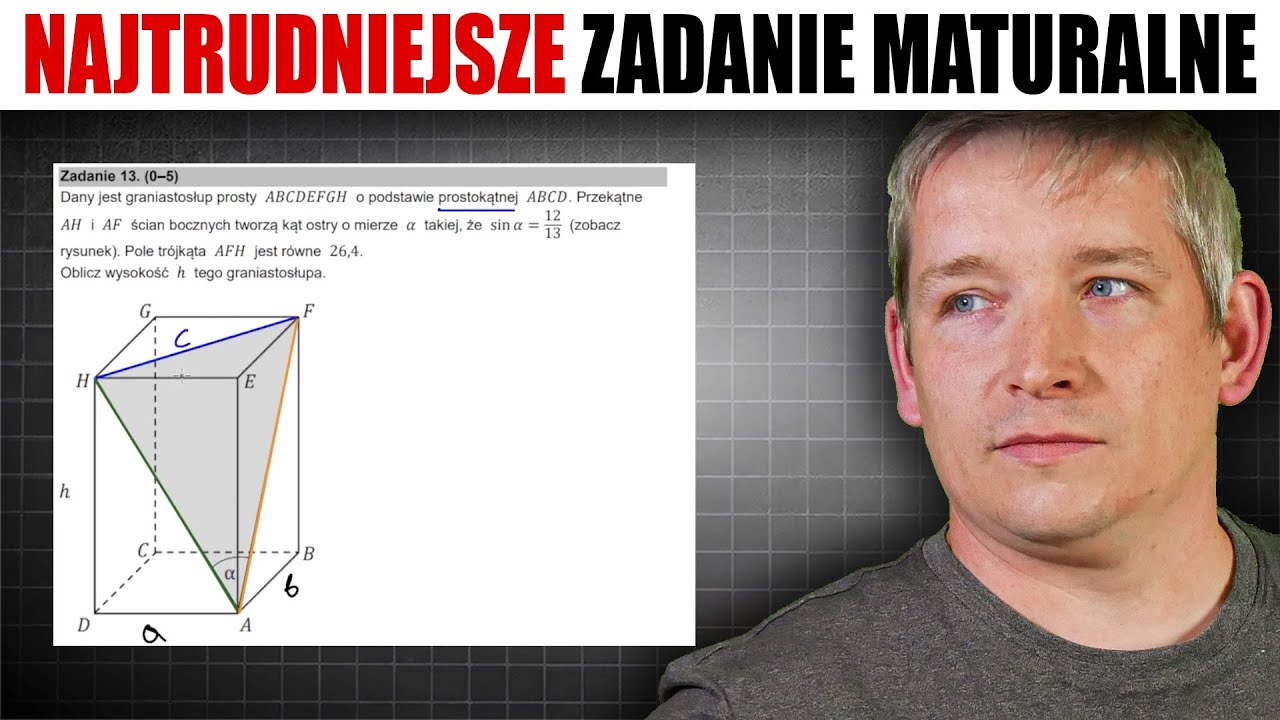 Zad. 13 z maja 2022 - Matura z matmy, rozszerzenie #4