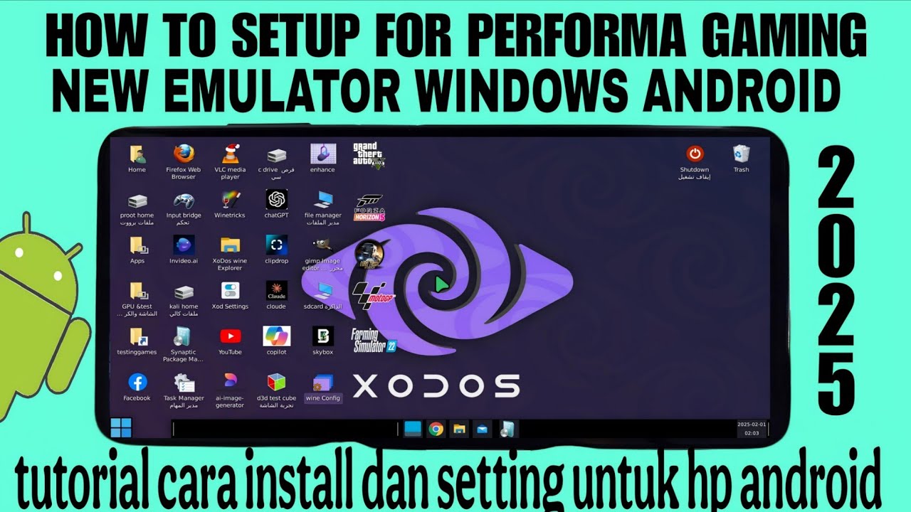 cara setup dan install aplikasi emulator xodos di android