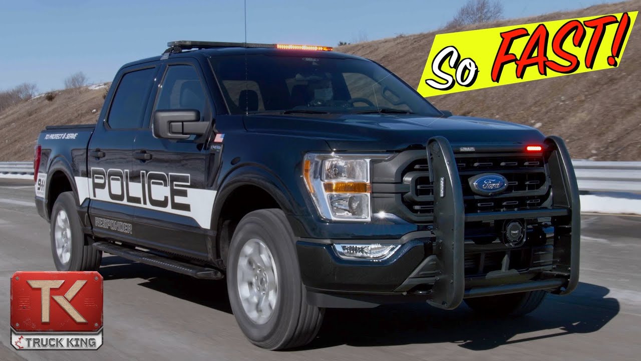 Watch Out! New 2021 Ford F-150 Police Responder is Coming in Hot at 120 MPH!