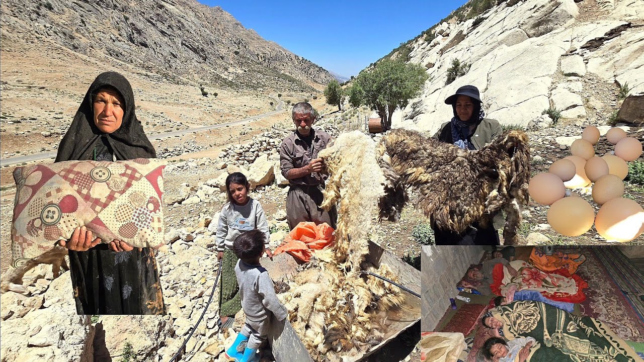 Nomadic life: and the art of turning sheep's wool into warm, traditional pillows