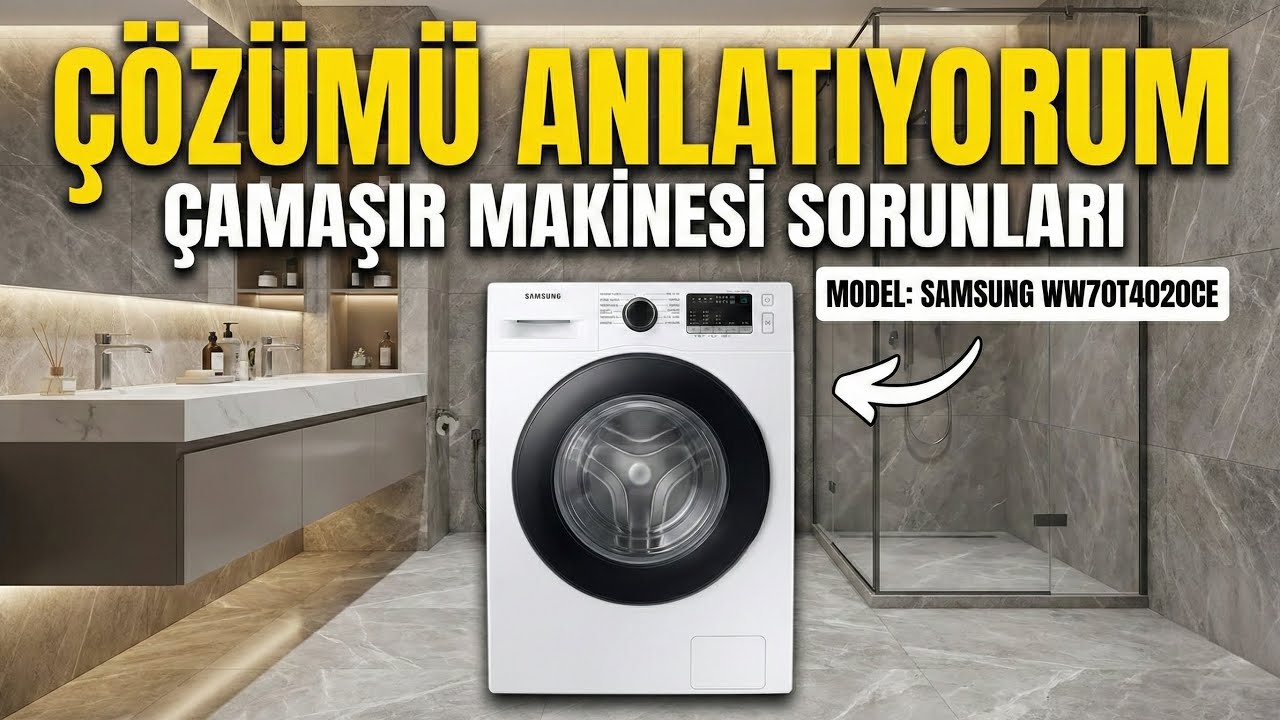 Samsung Çamaşır Makinası Sorununu Çözüyoruz ￼ #WW70T4020CE WW70T4020CE 