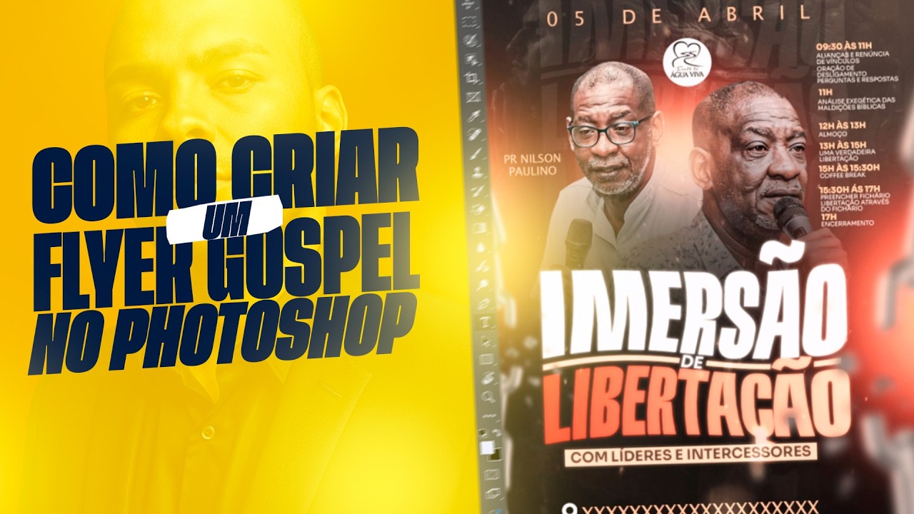 COMO CRIAR FLYER GOSPEL NO PHOTOSHOP 2026