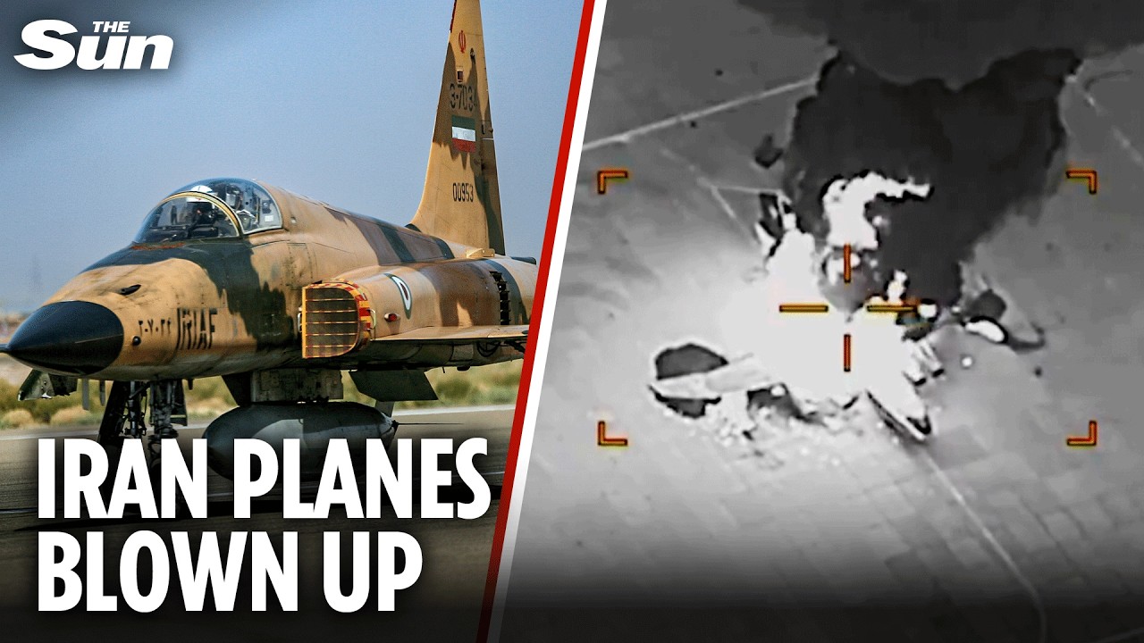 Moment US forces blitz multiple Iranian warplanes in 'Operation Epic Fury'