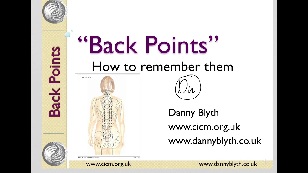 Du Mai (Governing Vessel) - Easy Way To Remember The Points