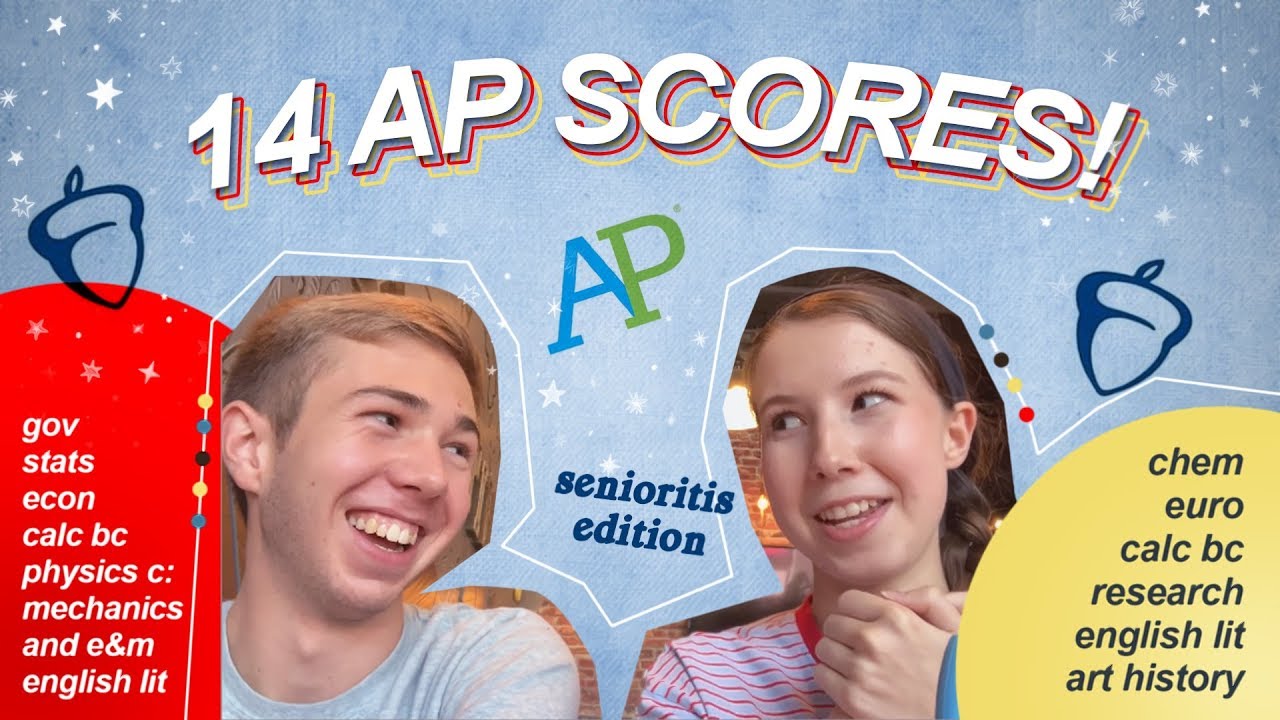 *late* 14 AP SCORES REACTION! (senioritis edition)