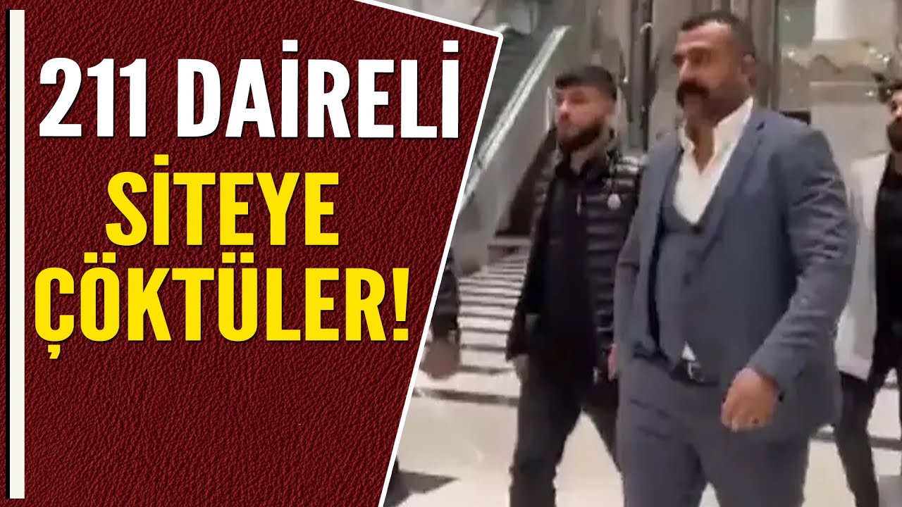 211 DAİRELİ SİTEYE ÇÖKTÜLER!