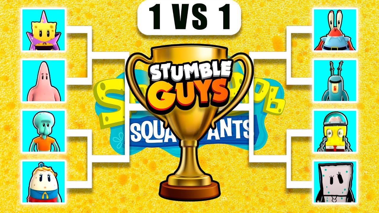 WHO IS THE BEST SPONGEBOB SKIN? 🔥 Stumble Guys 0.60 Tournament Battle
