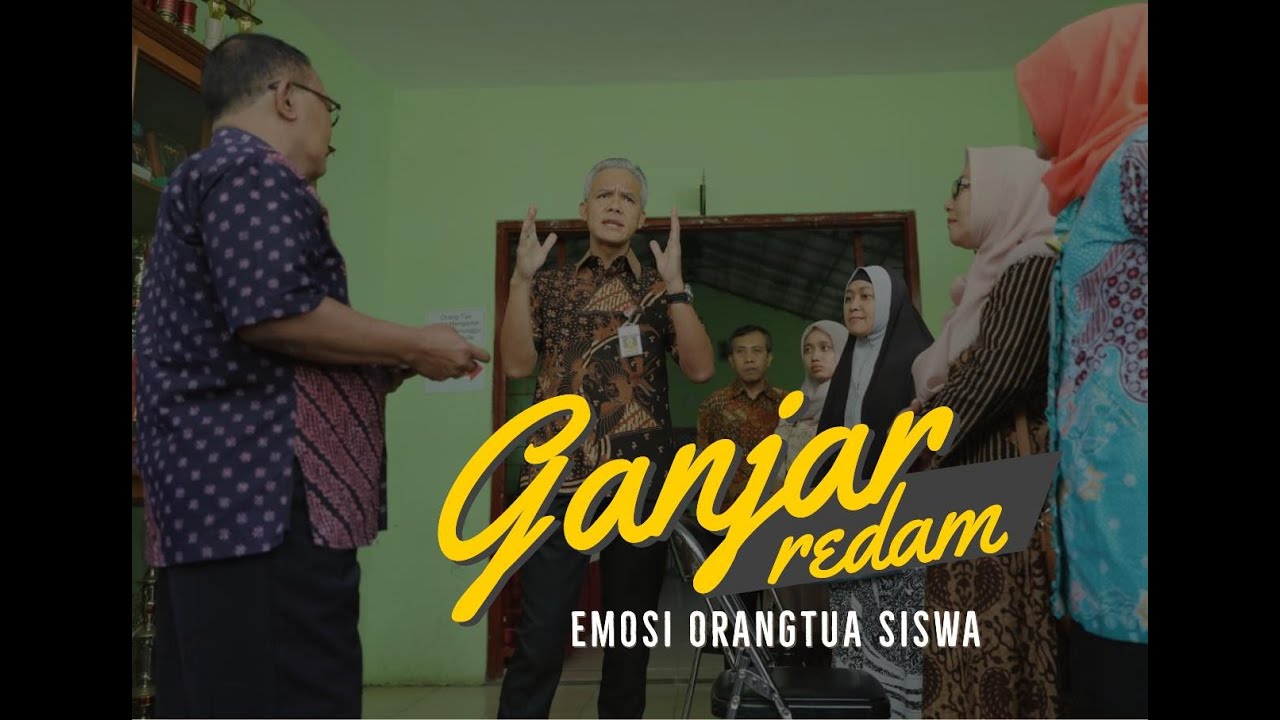 Cara Ganjar Meredam Emosi Orang Tua Siswa