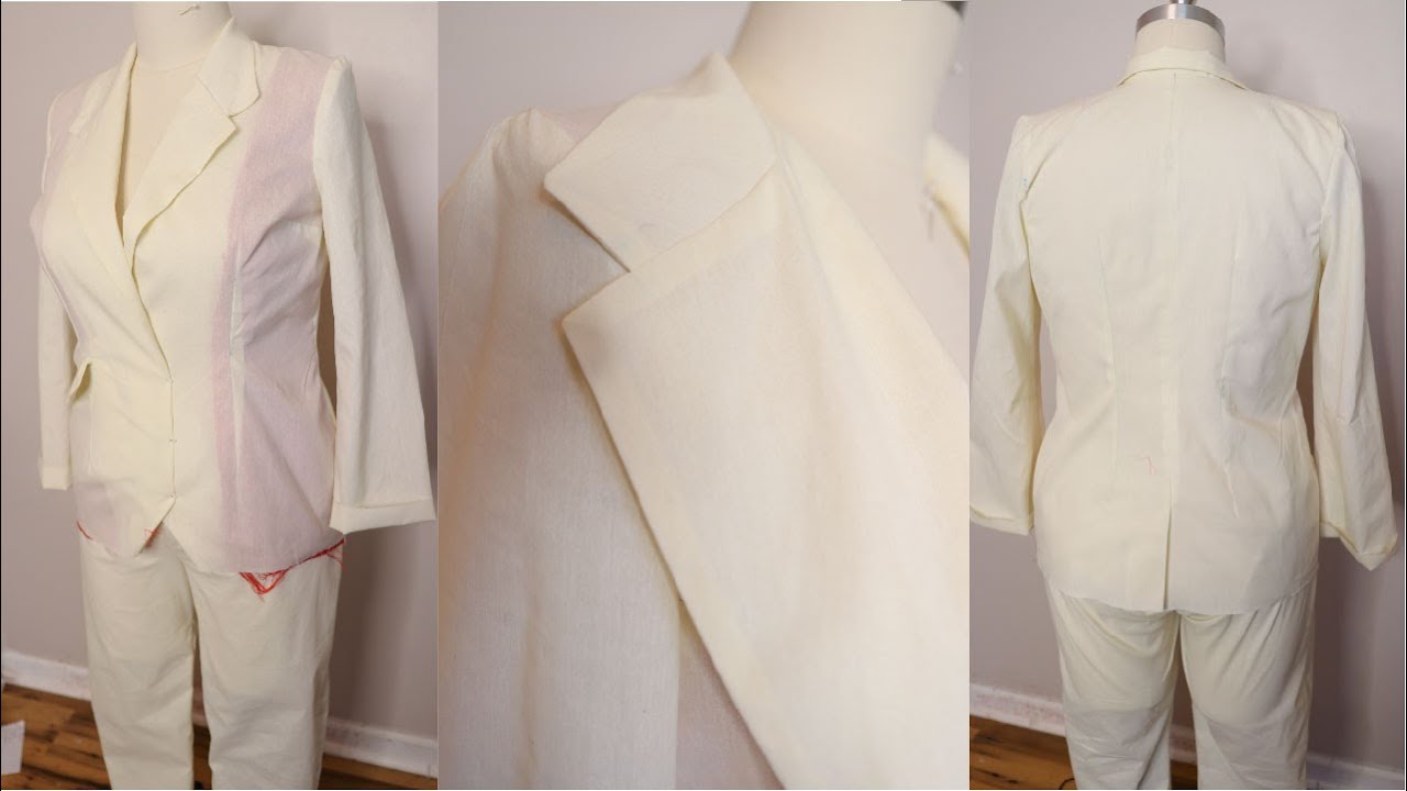 Drafting a Blazer Jacket and Pants Block Pattern | Sewing Vlog