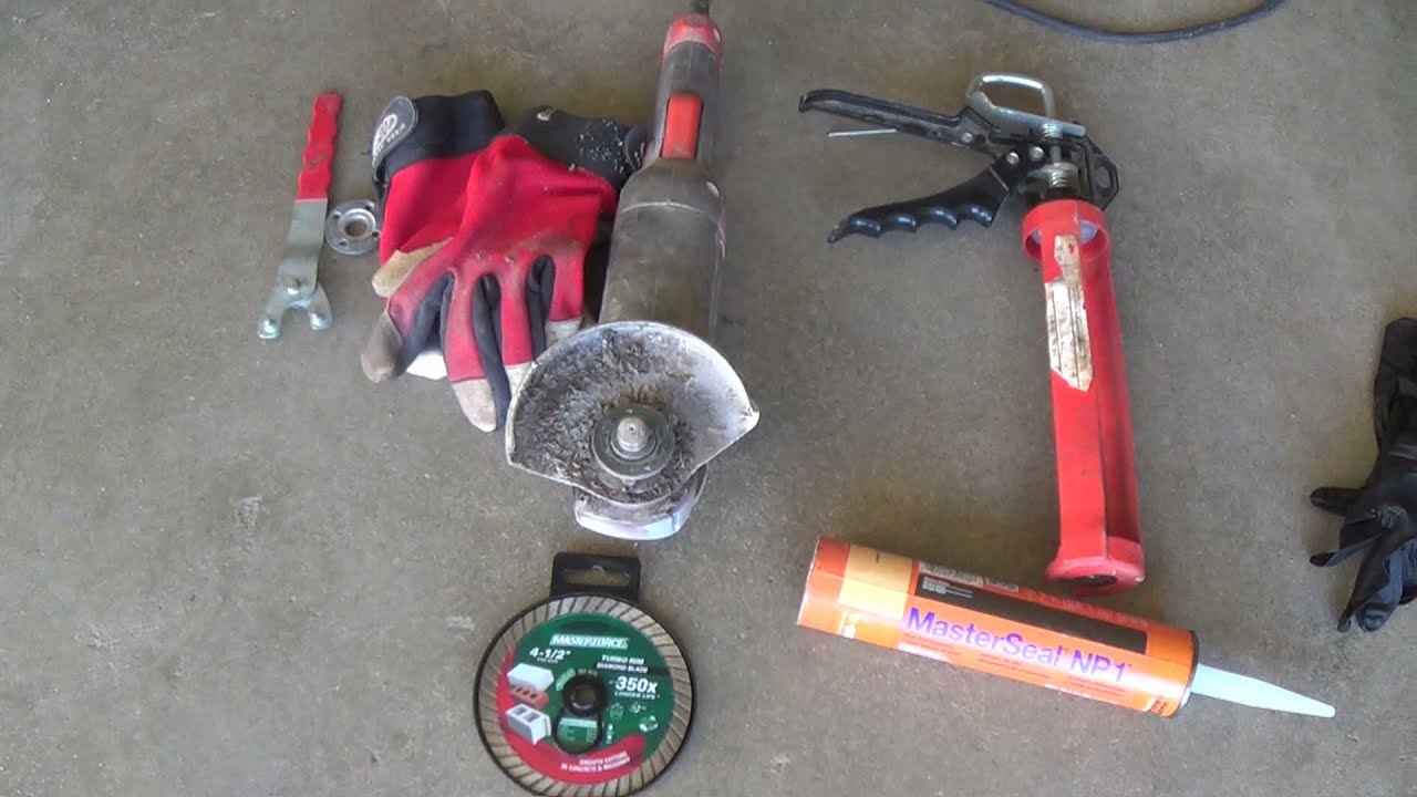 How to seal small cracks in garage floor