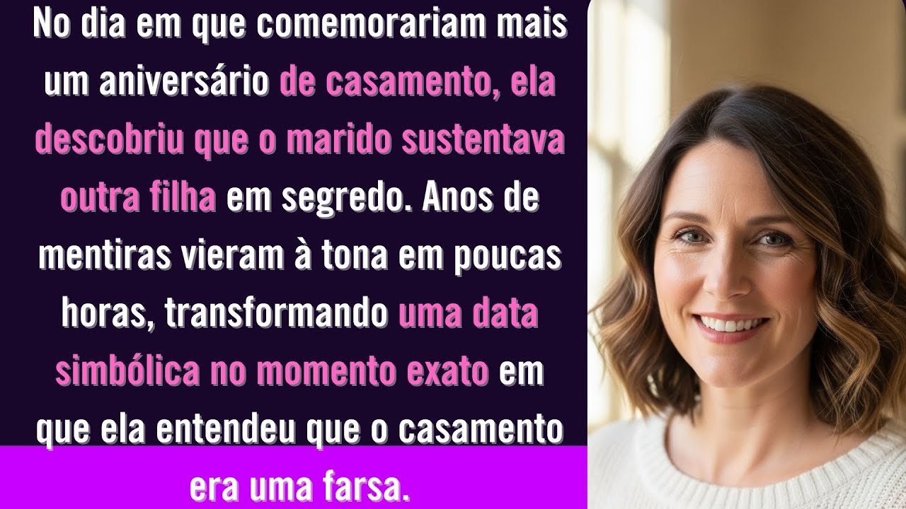 Durante o aniversário de casamento, a esposa descobriu que o marido sustentava outra filha secreta