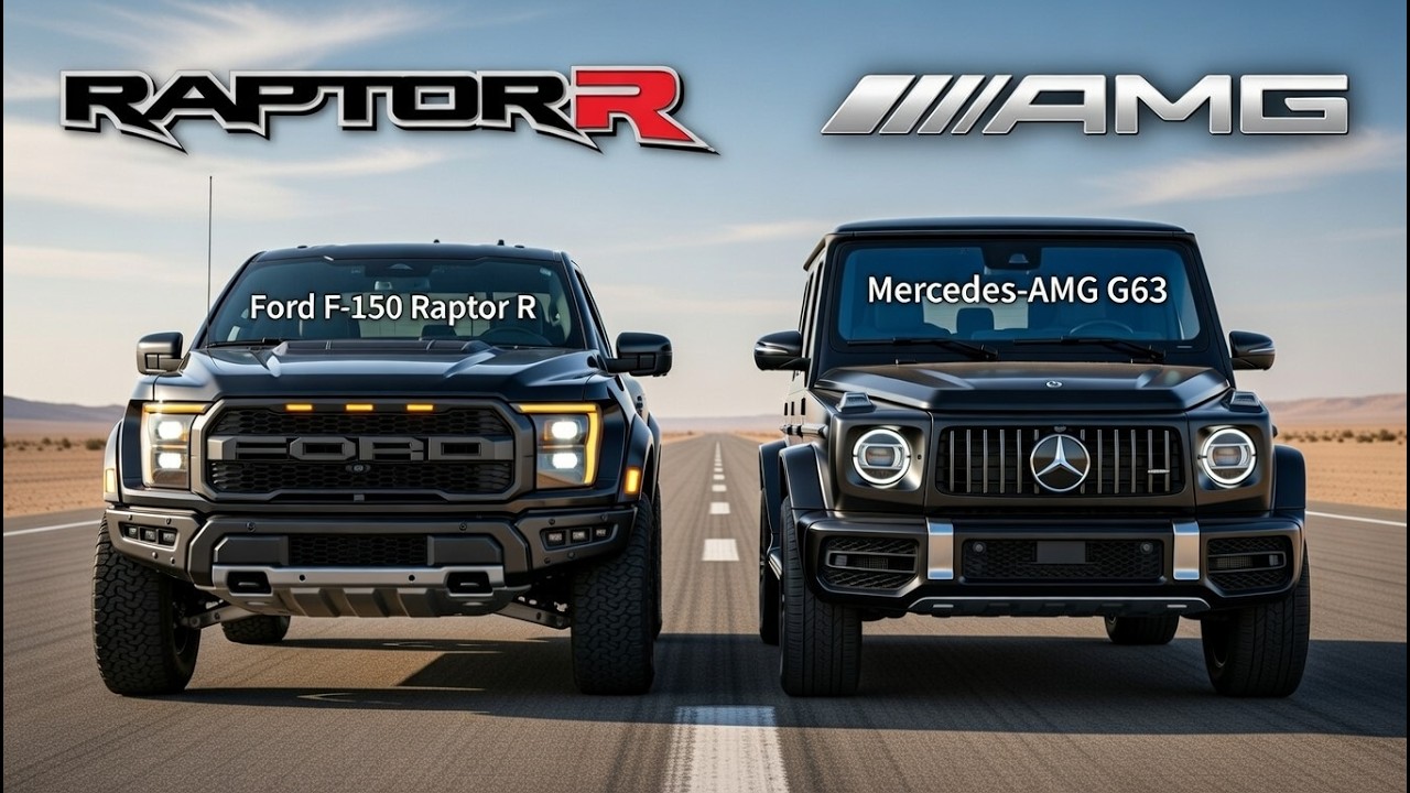 🔥 AMERICAN MUSCLE vs GERMAN POWER: Ford F-150 Raptor R vs Mercedes-AMG G63