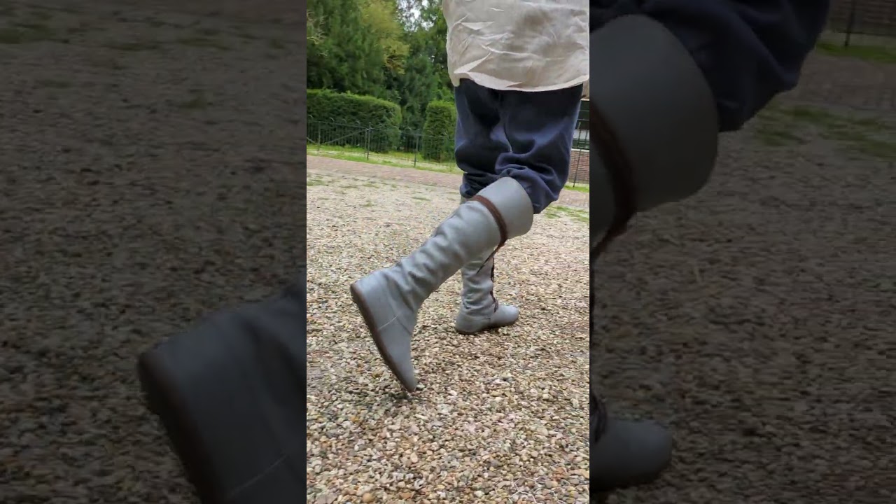 Limited edition grey "Forest" boots  