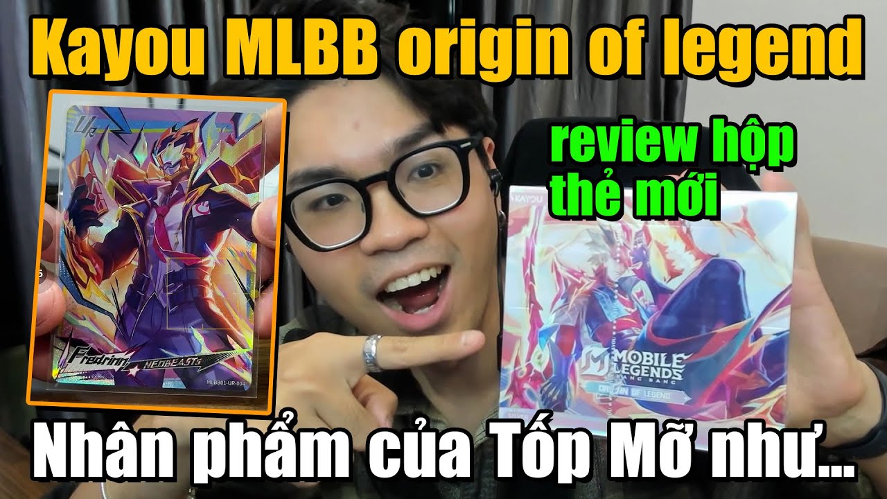REVIEW THẺ MỚI MLBB KAYOU ORIGIN OF LEGEND! TỐP MỠ THỬ NHÂN PHẨM 15 PACK THẺ VÀ CÁI KẾT...