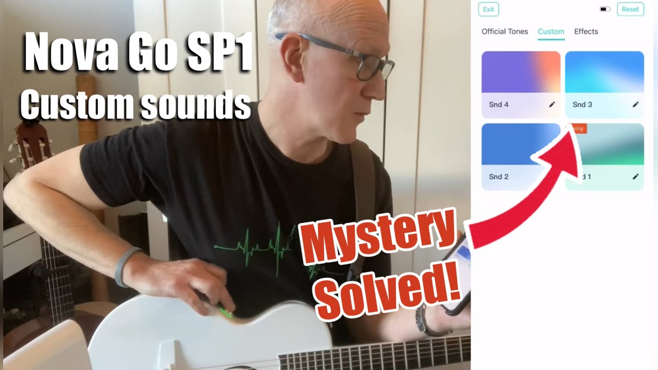 How to create/save custom sounds Nova Go SP1 guitar from Enya