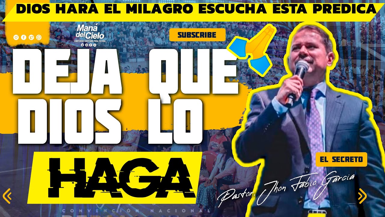 *🔴EN VIVO🔴PASTOR JHON FABIO GARCIA🔴DEJA QUE DIOS LO HAGA /TU MILAGRO YA VIENE💥IPUC CENTRAL CALI 2024