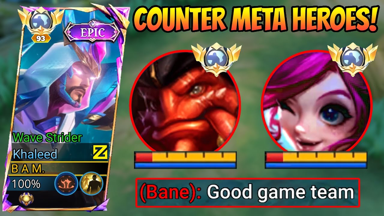 GLOBAL KHALEED DESTROYS META HEROES! BEST COUNTER & TANKY BUILD 2025 - MLBB