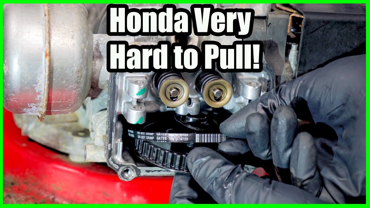 Diagnosing a Honda GCV160 That is Hard to Pull the Start Rope