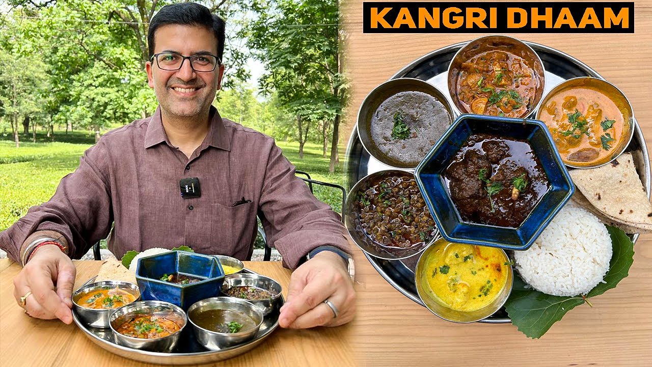 World Famous KANGRI DHAM making & tasting I Traditional Kangri Khatta Meat + Cliffy's + Bun Chole
