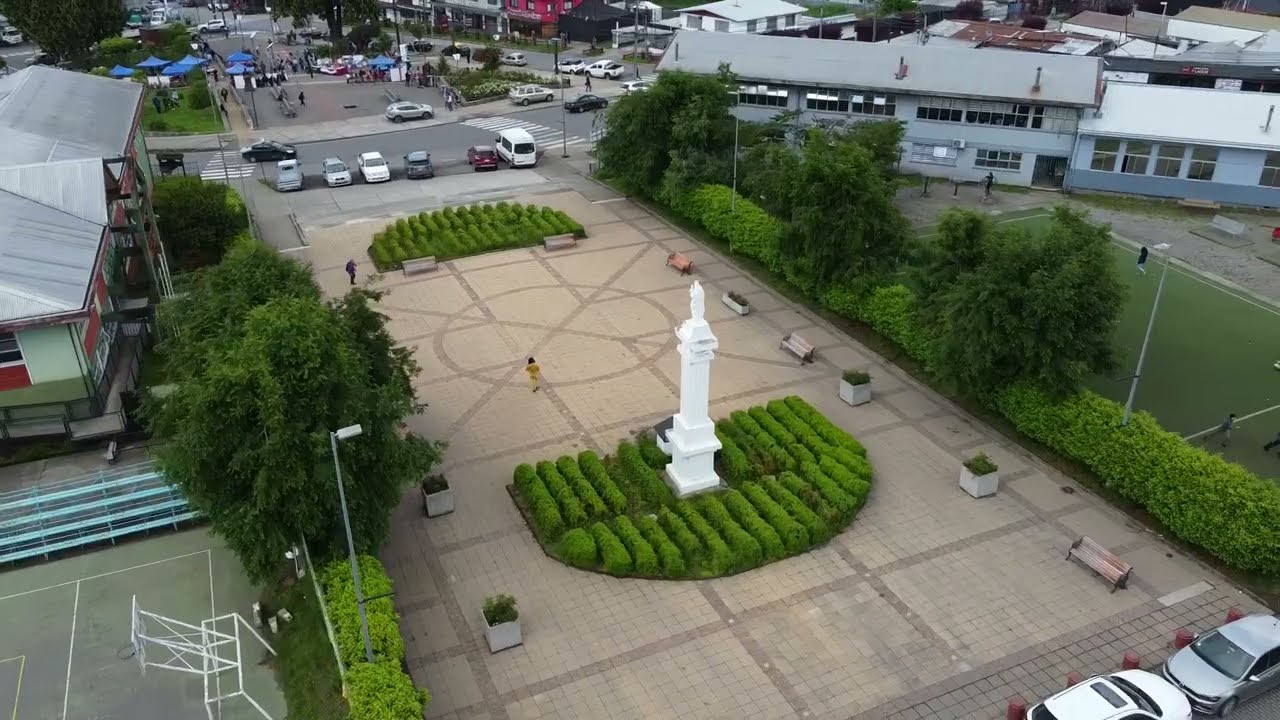 Hermosas imágenes aéreas de la ciudad de Panguipulli.