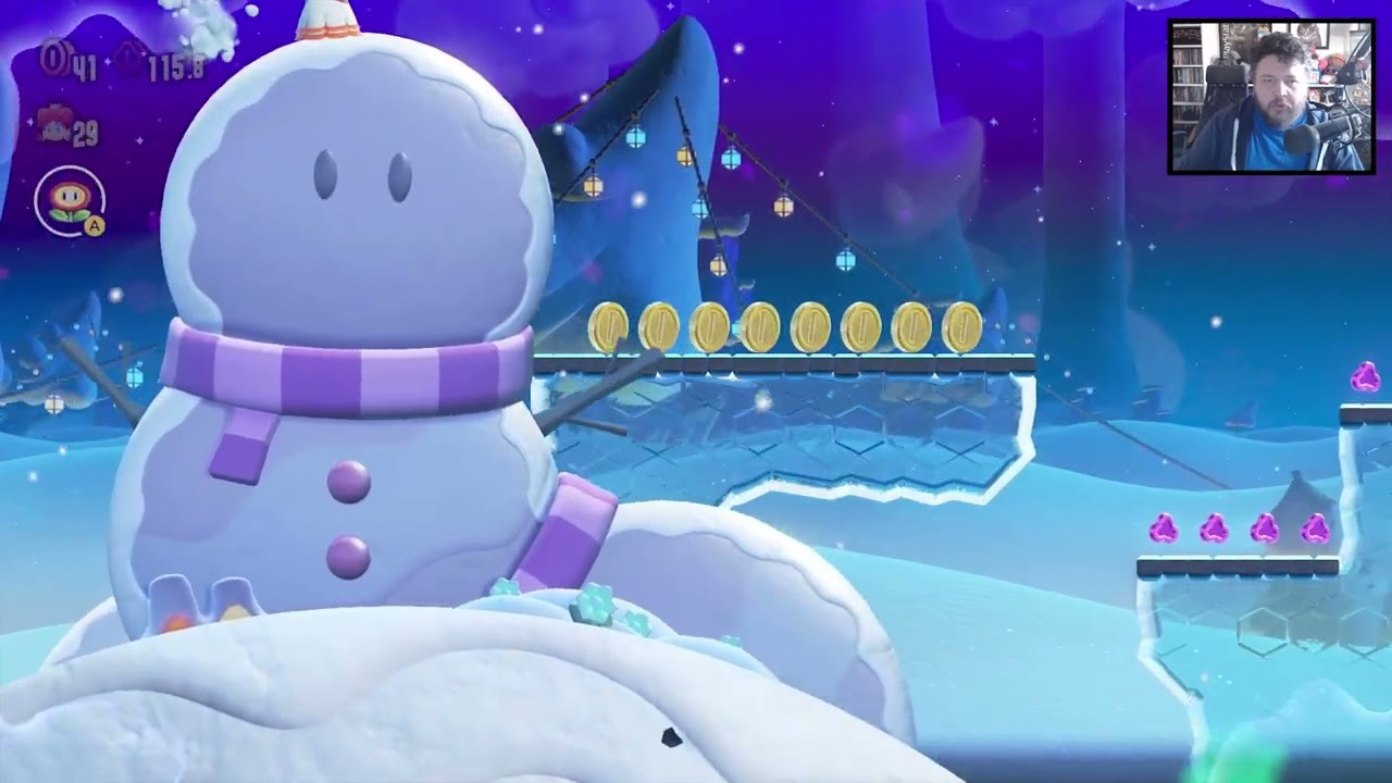 Super Mario Bros. Wonder - World 2: Fluff Puff Peaks Playthrough VOD