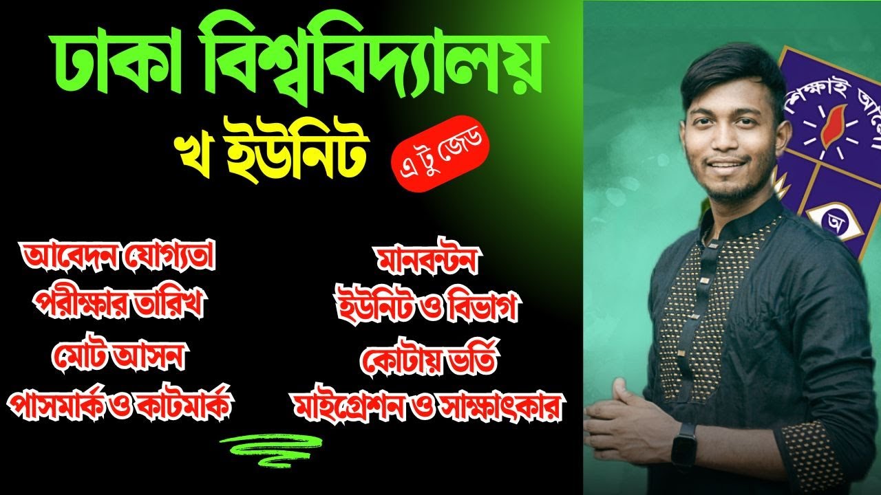 ঢাকা বিশ্ববিদ্যালয় খ/B ইউনিট A to Z || Dhaka University Admission Test || ঢাবি খ সার্কুলার ২০২৫