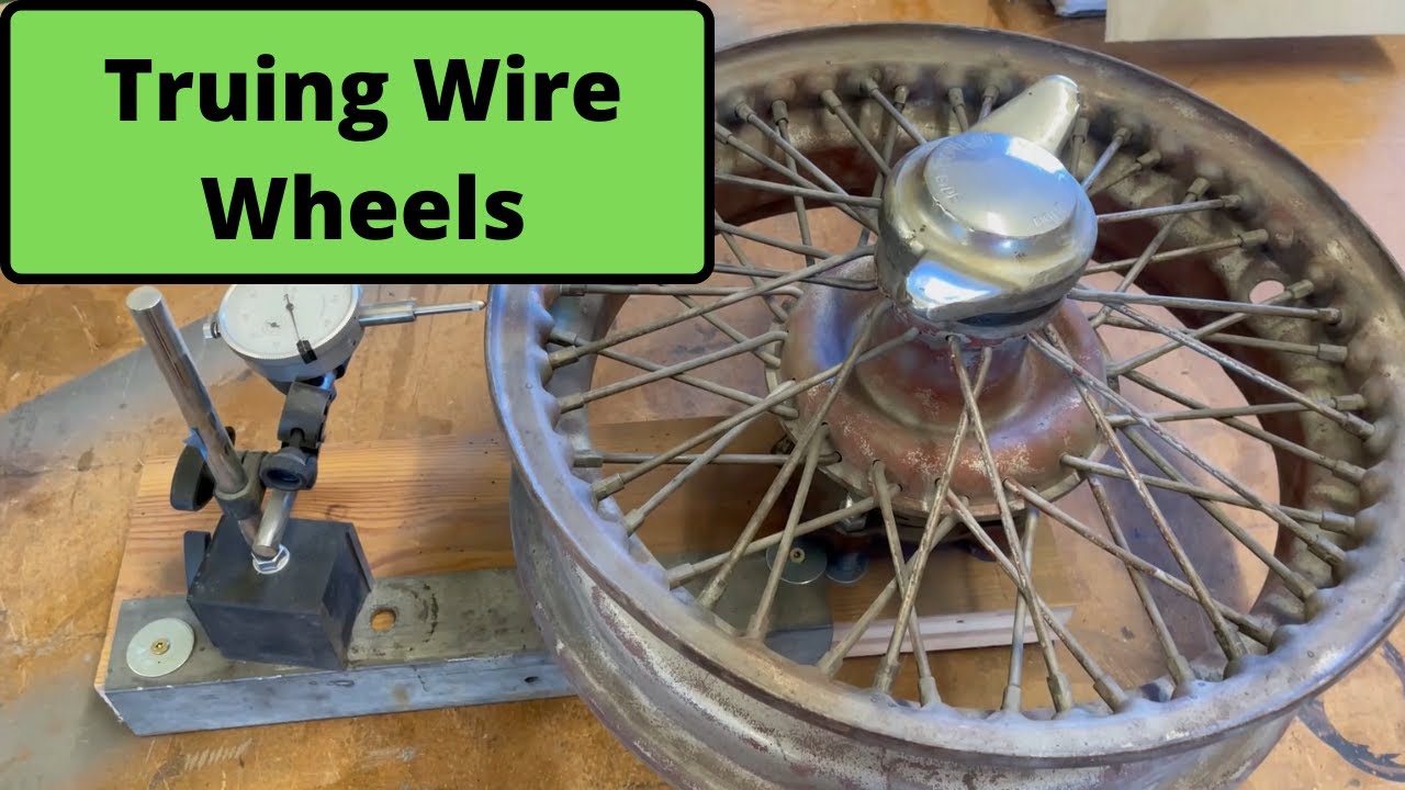 57 Austin Healey 100-6 Rest. Pt 17 - Truing Wire Spoked Wheels