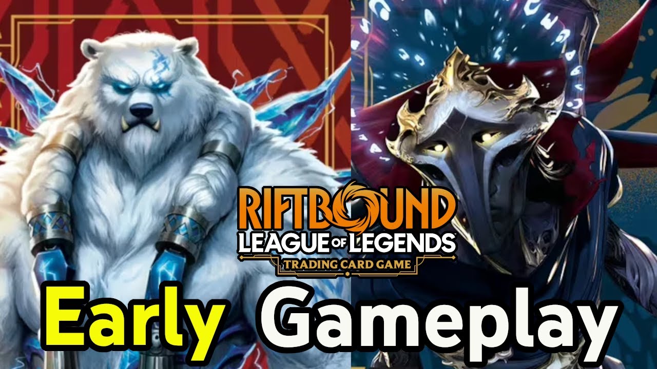 Volibear vs Viktor Riftbound TCG Early Gameplay! | League of Legends Riftbound Gameplay + Commentary