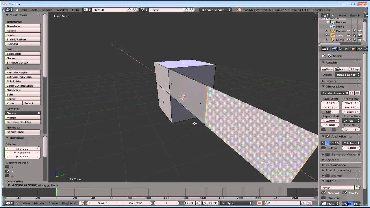 Blender # 10 - EXTRUDE - ALONGAR E ESTICAR OBJETOS