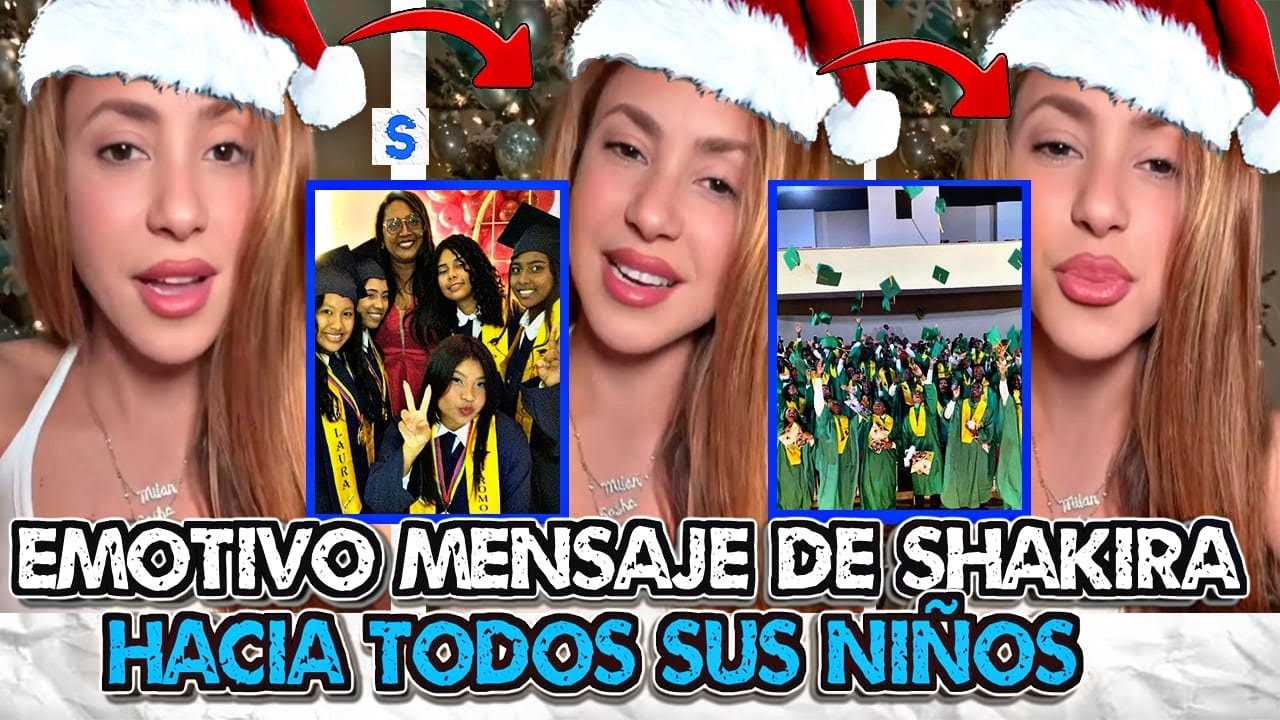 Mira El EMOTIVO MENSAJE Que Da Shakira Con Sus NIÑOS De Sus Colegios Pies Descalzos
