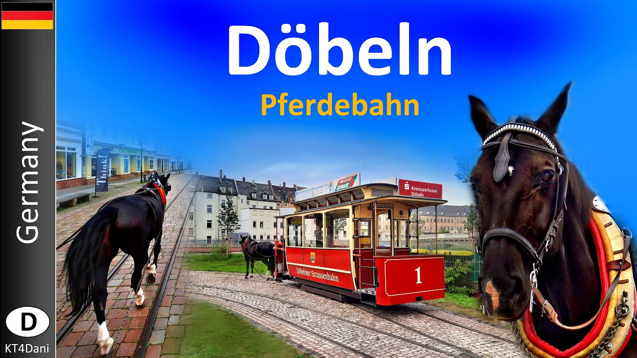 【4K】DÖBELN HORSE TRAM - Pferdestraßenbahn  (2020)