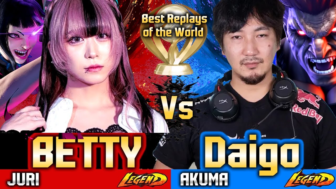 🔥SF6 (BETTY vs Daigo Umehara)🔥Akuma vs Juri ▰ Street Fighter 6 High Level Gameplay