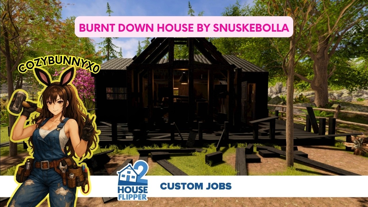 House Flipper 2 | Burnt Down House | Custom Job