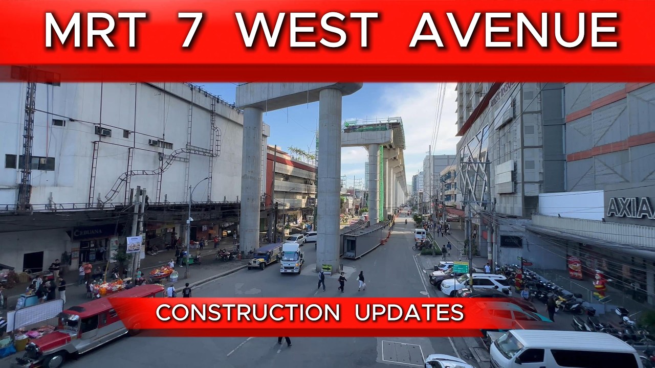 MRT 7 West Avenue Construction Updates (February 2026) | 4k - 60 fps | 🇵🇭 #mrt7 #mrt7update