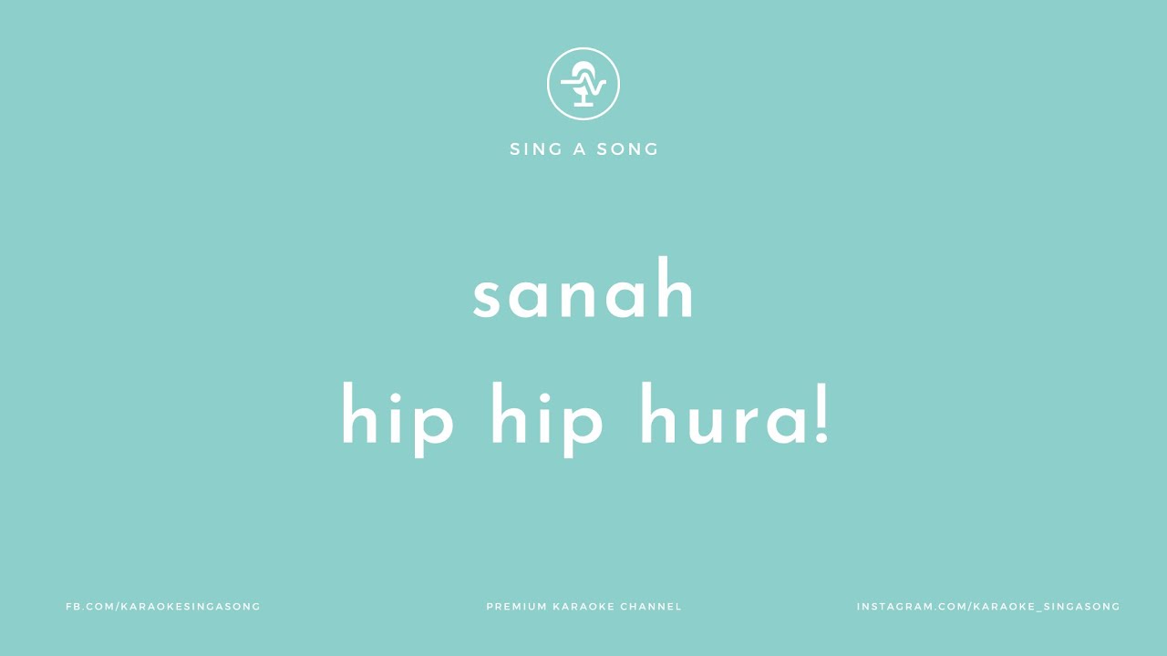 sanah - hip hip hura! (Karaoke/Instrumental)